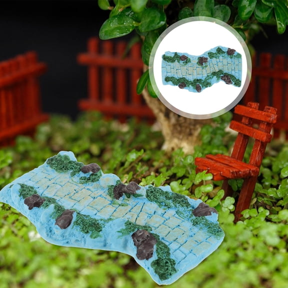 HEMOTON  Outdoor Miniature Garden Pathway Decoration Stone