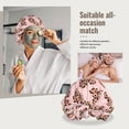 thumbnail image 7 of Abstract Hearts Leopard pink Silk Bonnet for Sleeping Women Men, Adjustable Elastic Satin Bonnet Bonnet for Sleeping, Soft Similar Silk Curly Cuteness Hair Bonnet for Sleeping, 7 of 7