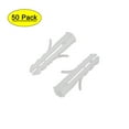 thumbnail image 1 of Unique Bargains 4X20mm Plastic Expansion Pipe Column Concrete Anchor Wall Plug Frame Fixings Tube White 50 pcs, 1 of 5