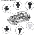 100 Pieces Rivet Clips Plastic Universal Plastic Fender Clips Clips Car