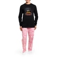 thumbnail image 4 of CafePress - Shiny Jack O' Lantern - Women's Long Sleeve Dark Pajamas, 4 of 7