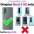 thumbnail image 2 of REQO Phone Case for OnePlus Nord 2 5G with Tempered Glass Screen Protector Cover and Slim Soft TPU Cell Accessories Protective One Plus On 1 Plus 1plus One+ 1+ Nord2 Women Men Carbon Fiber Black, 2 of 9