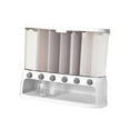 thumbnail image 3 of Dispensador de Cereales Macarena Dispensador de Alimentos Secos Cubo de Arroz de Granos Integrales 6 Compartimentos Transparentes a Prueba de Humedad, 3 of 8
