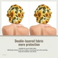 thumbnail image 2 of Yiaed Romantic Elegant Sunflower Print Satin Bonnet Silk Bonnet Hair Bonnet for Sleeping Hair Bonnets, 2 of 6