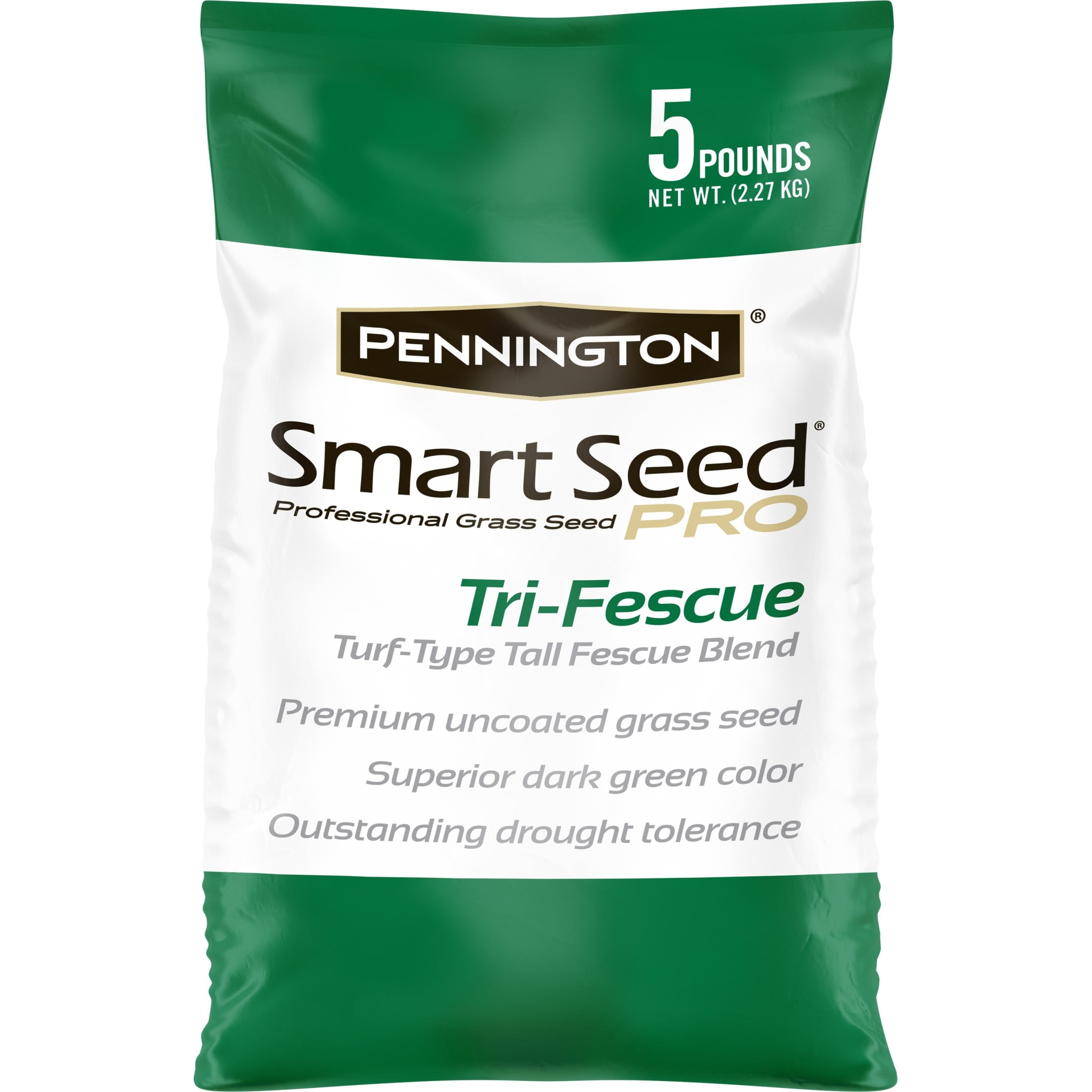 Pennington Smart Seed Pro Grass Seed Tri-Fescue Grass Blend, 5 lb., 1 Pack, New