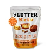 GO BETTER Keto Cups | 1g Net Carb | Chocolate Peanut Butter |  7.5oz
