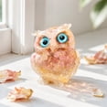 thumbnail image 7 of Mini Owl Ornament Crystal Gravel Handcrafted Figurine, Unique Stylish Compact Versatile Accent Decor Piece, Sentimental Gift Trinket for Interior Living Space Automobile Interior Display, 7 of 7