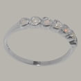 thumbnail image 4 of LBG British Made 9k White Gold Cultured Pearl & Opal Womens Promise Ring - 33 size options - Size 6, 4 of 9