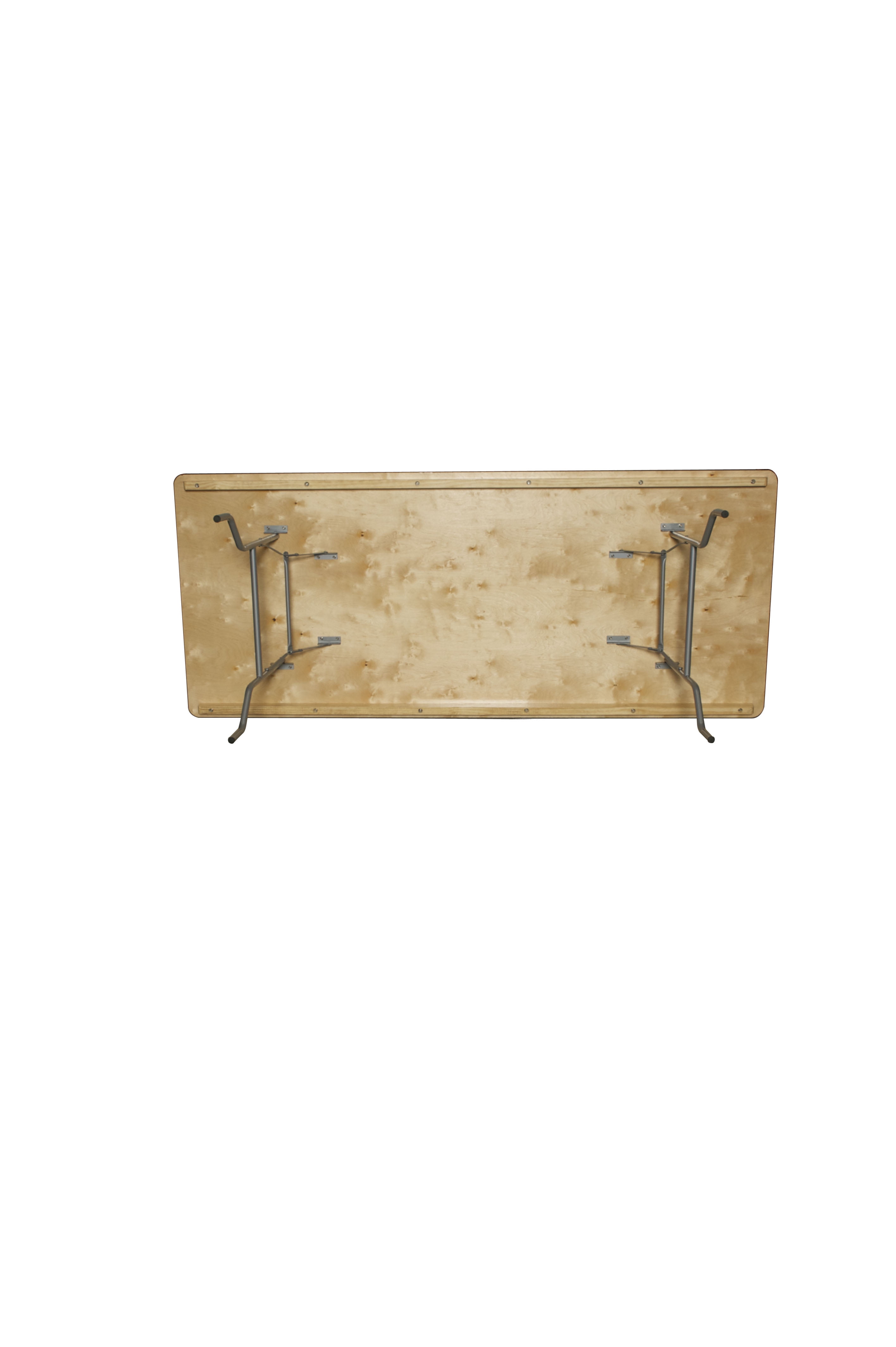 Table - 8' x 40" WFT Series Russian Birch Wood Kings Banquet - Rubber Edge