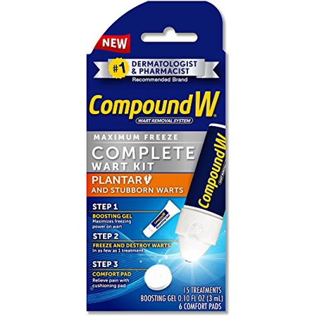 5 Pack Compound W Maximum Freeze Wart Kit For Plantar And Stubborn Warts 1 Each