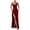 Red-YhBgd, variant on RFQWOVSR Womens Solid Color Spaghetti Strap Side Slit Maxi Dress Elegant Formal Gown M