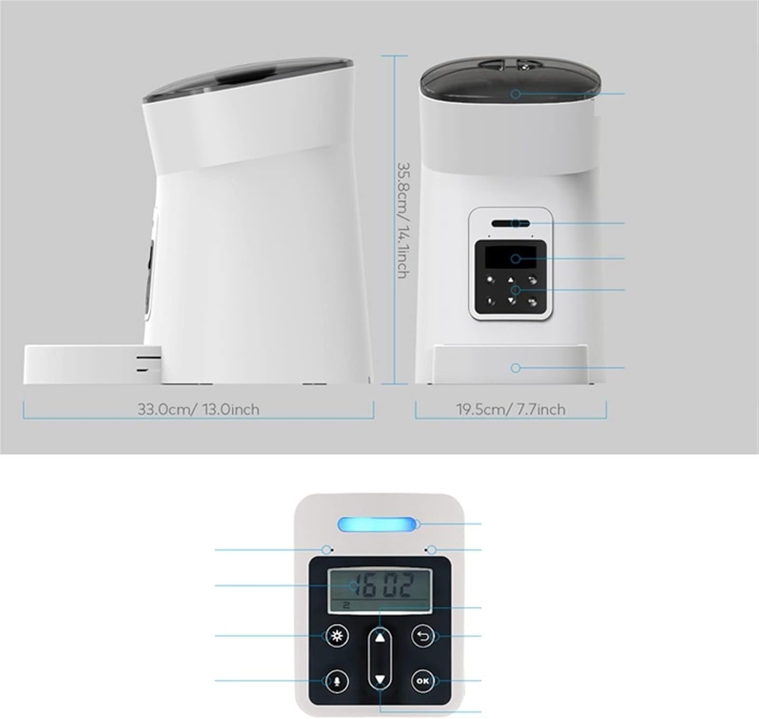 Pet Automatic Feeders Pet Feeder Pet Dispenser for Cat and Dog Travel Supply Automatic Smart Slow Feeder Dispenser Fixed Time Amount of Food