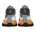 thumbnail image 5 of Irish American flag Celtic Cross Garden Mailbox Cover Saint Patrick's Day Shoes Sneakers Black Size 7, 5 of 7