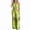 Green, variant on Women Sleeveless Jumpsuits Summer V Neck Modest Wrap Jumpsuits Yellow XXL