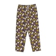 thumbnail image 4 of Balery Flowers Daisy print Women's Pajama Pants,Ultra Lightweight Pjs,Lounge Pant-Medium, 4 of 9