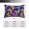thumbnail image 2 of Naloa Paint Butterflies Pillow Covers, Throw Pillow Case Cushion Covers,Cushion for Bedroom,Couch,Home-14"x20", 2 of 6