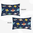 thumbnail image 2 of Lsque Planets and Stars Pattern Pillow Case – Soft & Cozy Throw Pillow Cover, Hypoallergenic Cushion Case for Sleeping Women with Envelope Closure-20"x30", 2 of 6