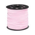 thumbnail image 3 of 98.43Yard 2.6mm Flat Leather Cord Suede String for DIY Crafting, Pale Pink, 3 of 7