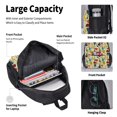 thumbnail image 4 of Bingfone Different Kind Of Guitars for Backpack Lunch Bag Pencil Case Set, Large Capacity School Backpack Combination Three-piece Set, Unisex, 4 of 7