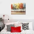 thumbnail image 3 of COMIO Art,  Modern Abstract Painting Oil Hand Painting Tree Hand-Painted On Canvas Acrylic Big Wall Art Colorful Forest Home Hanging Wall Decoration - 20x16 Inch, 3 of 3