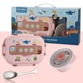 thumbnail image 1 of Kids Lunch Box Bento Box Lunch Box Stainless Steel Sealed And Insulated Lunch Box Leakproof Cartoon Lunch Box For Kids AdultsBlue, 1 of 8