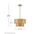 thumbnail image 5 of Hinkley Lighting - Facet - 60W 5 LED Medium Convertible Flush Mount In Modern, 5 of 11