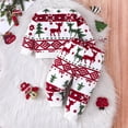 thumbnail image 4 of Mercatoo Children's Fall Winter Christmas Clothes Casual Round Neck Long Sleeve Sweater Pants 2Pcs Set Kids Outfits, 4 of 9