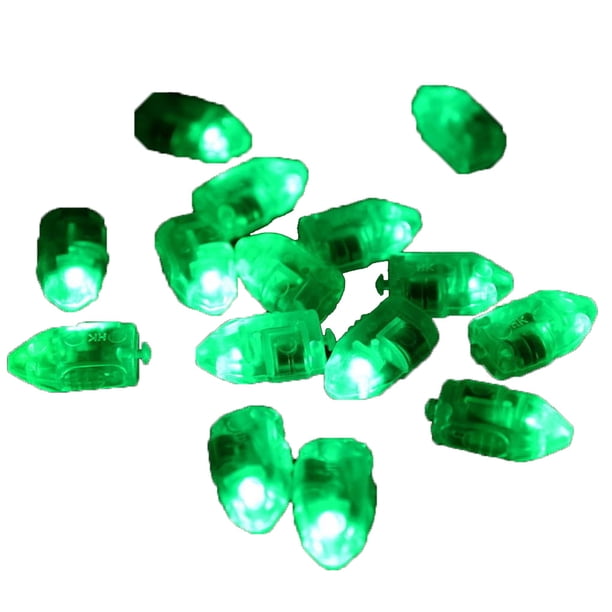 Wosthever 10x luces LED para globos, 6 colores, farol de papel, lámpara de luz, globos que brillan en la oscuridad Iluminación y accesorios verde