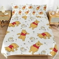 thumbnail image 6 of Winnie The Pooh 3 Piece Bedding Set Cartoon Comforter Set Cute Duvet Cover Sets Super Soft Aldult Bedding Set Kids Bedroom Gifts,1 Duvet Cover with 2 Pillowcases 102"x90", 6 of 8