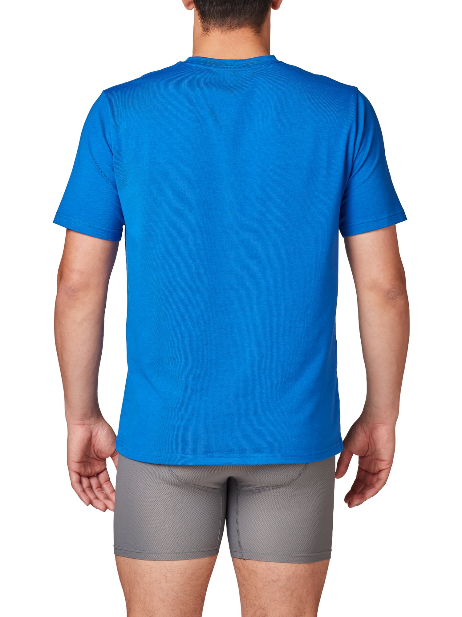 Athletic Works Men's Performance Cotton Crew T-Shirt, 3 Pack