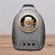 thumbnail image 3 of Mochila transportadora para gatos y perros pequeños, cápsula transparente ventilada con burbujas Gris, 3 of 6