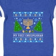 thumbnail image 4 of Inktastic My 1st Chrismukkah Sweater Style with Menorah and Trees Boys or Girls Baby Bodysuit, 4 of 5