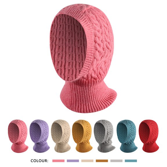 Summer Hot Sales Under $5 Blue Knit Winter Beanies GIJNRIUIUA Winter Hats for Men Women Soft Warm Knit Hat Ski Stocking Collar Cap Hijab Cap
