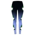 thumbnail image 3 of MKLEKYY Leggings deportivos para mujer Leggings para entrenamiento para mujer Leggings con estampado navideño de bloques de color Leggings suaves y elásticos 331, 3 of 4