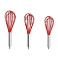 thumbnail image 1 of Batidor de silicona para cocina, minibatidor de alambre con forma de globo, batidor de mano de acero inoxidable y silicona con revestimiento antiadherente, para mezclar, batir, revolver, cocinar y, 1 of 6