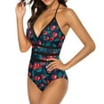 thumbnail image 4 of Cute Cherry Swimsuit Red Fruit Print Push Up Swimwear One Piece Holiday Surf Bathing Suit Bodysuit Sexy Graphic Beach Wear, 4 of 7