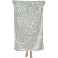 thumbnail image 1 of Paisley Large Beach Towel - Plush Thick Cotton Pool Towel, Adult Beach Towels-Paisley 3- DSB3350, 1 of 5