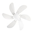 thumbnail image 5 of Ventilador de Techo"32 Clásico Blanco 6 Aspas 3 Velocidades LámparaYa 7905-1 / Benoni blanco, 5 of 5
