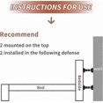 thumbnail image 4 of Black Adjustable Threaded Bed Frame Stabilizers, 4 Pack Anti-Wobble Solution for Beds, 4 of 5