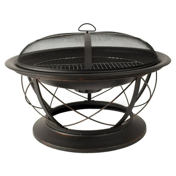 Foyer brasero avec grille de cuisson Palmetto OFW717RC Pleasant Hearth