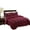 Burgundy, variant on 3-Piece Embroidery Quilts Bedspreads Bed Coverlets Cover Set Emma