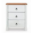 thumbnail image 4 of Anson 3-Drawer Chest, Rustic White and Brown, 4 of 10