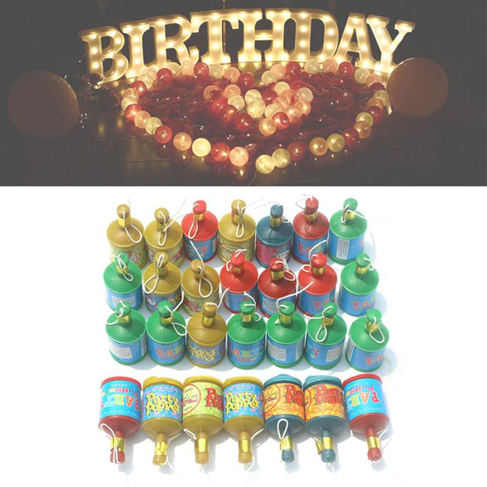 Party Poppers Confetti Cannons 72 Pack for Christmas Weddings Birthdays