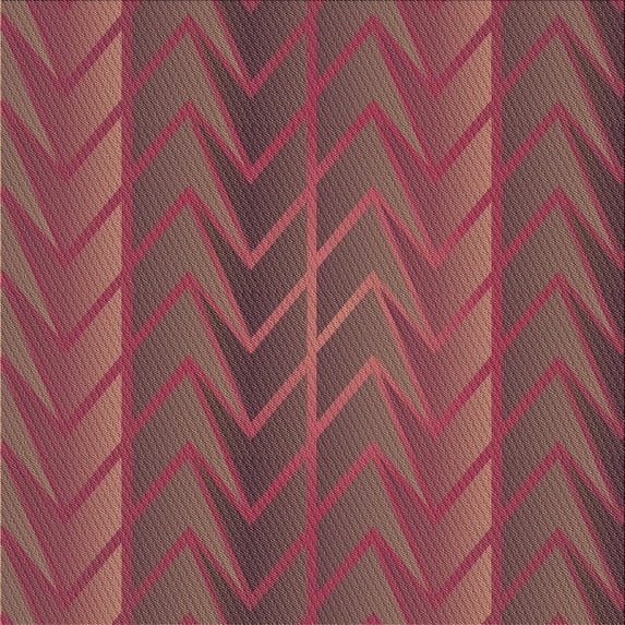 Ahgly Company Indoor Square Patterned Rust Pink Area Rugs, 5' Square