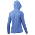 thumbnail image 2 of Huk Women's Icon X Hoodie UPF 50+ Long-Sleeve Fishing Shirt, Carolina Blue, Large, 2 of 4