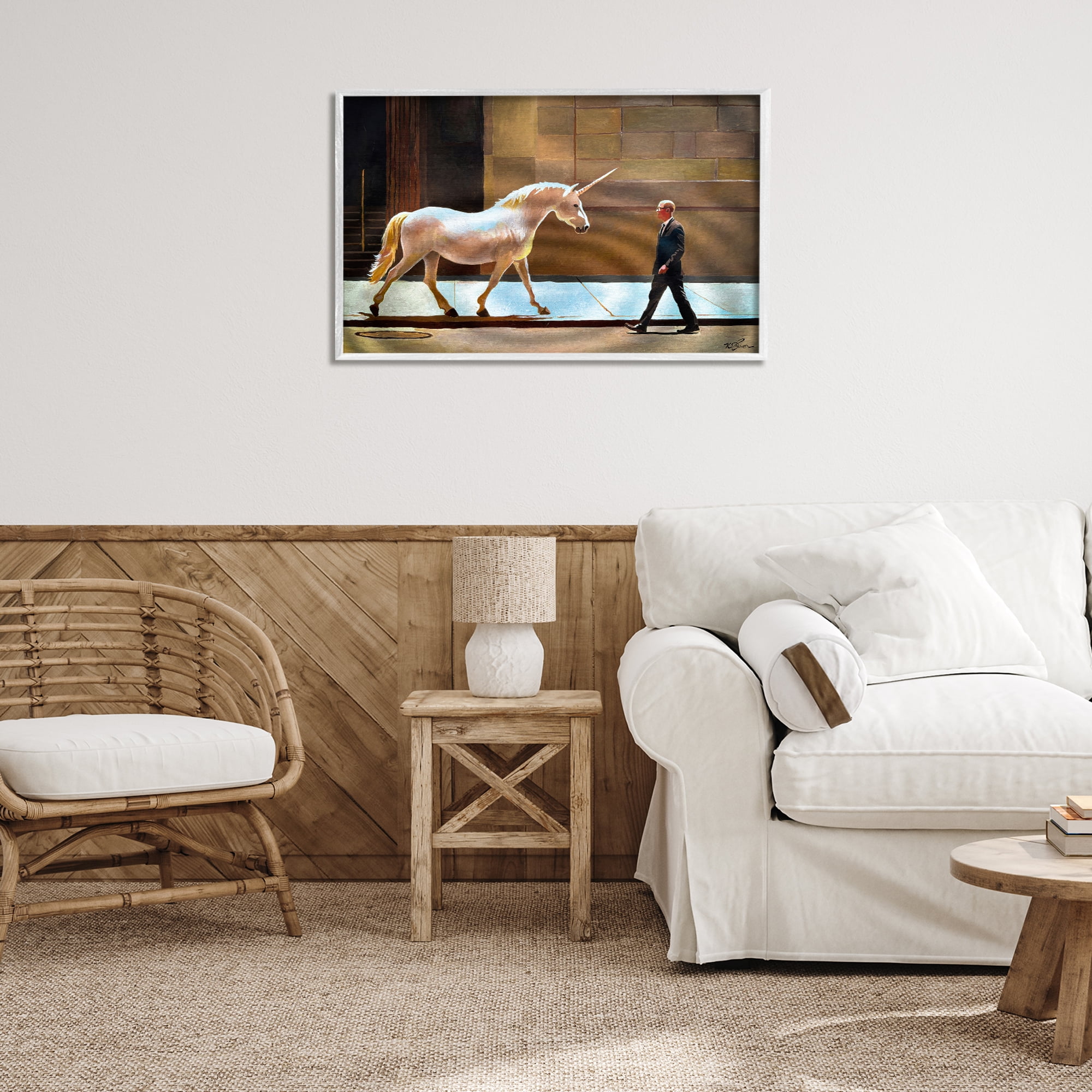 The Exception Proves The Rule White Framed Giclee Art, design by Keith Thomson