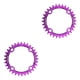 thumbnail image 4 of Juego de bielas Advancent 2piezas morado 34T 104BCD bicicletas de montaña de aleación de aluminio, 4 of 6