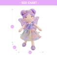 thumbnail image 5 of Lullaberry 15" Celestia the Rainbow Whisper Fairy Doll – Soft Plush Fairy Toy with Multicolor Butterfly Skirt – Enchanted Garden Collection, 5 of 6