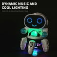 thumbnail image 4 of Blue Blue Six Legged Dancing Robot Toy Light Up Motion Sound Effects Interactive Educational Stem Learning Gift For Kids Children, 4 of 4