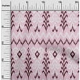 thumbnail image 1 of oneOone Georgette Viscose Fabric Chevron & Swirl Ikat Decor Fabric Printed BTY 42 Inch Wide, 1 of 4